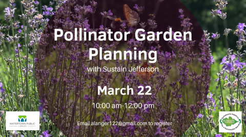 Pollinator Garden Planning on top of a field of flowers and monarchs