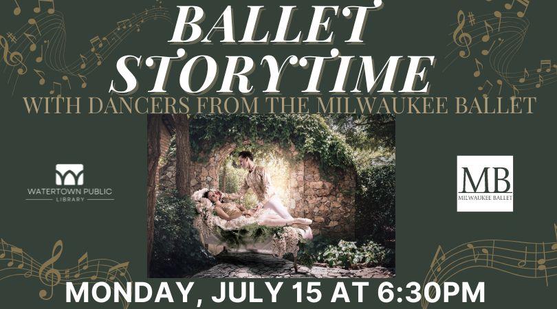 Sleeping Beauty image with Milwaukee Ballet logo.